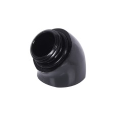 Alphacool Eiszapfen Winkeladapter 45° G1/4 AG auf G1/4 IG - schwarz, Verbindung(schwarz)