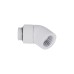Alphacool Eiszapfen Winkeladapter 45° drehbar G1/4 AG auf G1/4 IG - White, Anschlüsse(weiß)