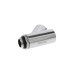 Alphacool Eiszapfen Y-Verbinder 45° - G1/4 drehbar, Verbindung(chrom, 2x Innen 1x Außengewinde - Chrome)