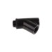 Alphacool Eiszapfen Y-Verbinder 45° - G1/4 drehbar, Verbindung(schwarz, 2x Innen 1x Außengewinde - Deep Black)