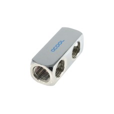 Alphacool HF Anschlussterminal 5-Fach G1/4 IG - Chrome, Verbindung(chrom)