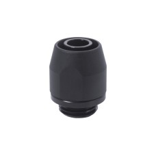 Alphacool HF Anschraubtülle TPV Metall - 12,7/7,6mm Gerade - Black, Verbindung(schwarz)