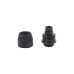 Alphacool HF Anschraubtülle TPV Metall - 12,7/7,6mm Gerade - Black, Verbindung(schwarz)