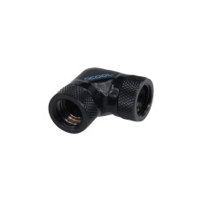 Alphacool HF L-Verbinder 90° - G1/4 drehbar, Verbindung(schwarz)