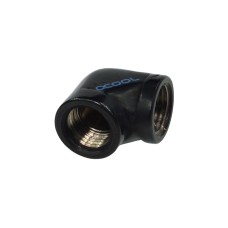 Alphacool HF L-Verbinder G1/4 IG auf G1/4, Verbindung(schwarz)