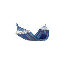 Amazonas Aruba Juniper EL-1071000, Camping-Hängematte(blau/rot, Mit Spreizstäben)