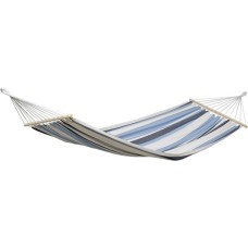 Amazonas Samba Marine AZ-1072110, Camping-Hängematte(blau/weiß, Mit Spreizstäben)
