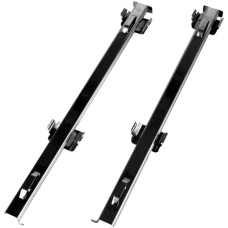 Amica Teleskop-Auszugsschienen-Paar (L/R) 00160, Backofenauszug(silber, Vollauszug mit Stopp-Funktion 100 %)