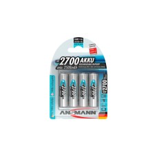 Ansmann 2700mAh, Akku(silber, 4x AA (Mignon))