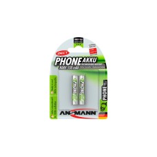 Ansmann 550mAh DECT, Akku(silber, 2x AAA (Micro))