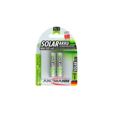 Ansmann 800mAh Solar, Akku(silber, 2x AA (Mignon))