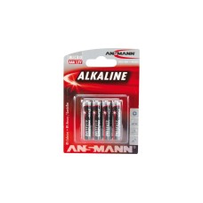 Ansmann Alkaline Red, Batterie(4 Stück, AAA)