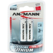 Ansmann Extreme Lithium Mignon AA, Batterie(silber, 2x Lithium)