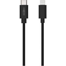 Lightning Stecker(schwarz, 2 Meter, Laden mit bis zu 60 Watt)