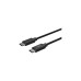 USB-C Stecker(schwarz, 2 Meter, Laden mit bis zu 60 Watt)