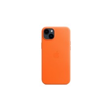 Apple Leder Case mit MagSafe, Handyhülle(orange, iPhone 14 Plus)
