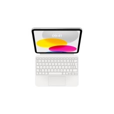 Apple Magic Keyboard Folio für iPad (10. Generation), Tastatur(weiß, IT-Layout, Scherenmechanik)