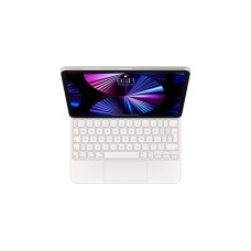 Apple Magic Keyboard für 11" iPad Pro (3. Generation) und iPad Air (4. Generation), Tastatur(weiß, UK-Layout, Scissor-Switch)