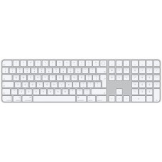 Apple Magic Keyboard mit Touch ID und Ziffernblock, Tastatur(silber/weiß, UK-Layout, für Mac Modelle mit Apple Chip)