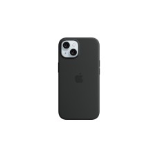 Apple Silikon Case mit MagSafe, Handyhülle(schwarz, iPhone 15)
