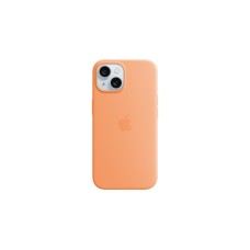 Apple Silikon Case mit MagSafe, Handyhülle(hellorange, iPhone 15)