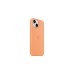 Apple Silikon Case mit MagSafe, Handyhülle(hellorange, iPhone 15)