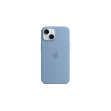 Apple Silikon Case mit MagSafe, Handyhülle(hellblau, iPhone 15)