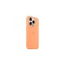 Apple Silikon Case mit MagSafe, Handyhülle(hellorange, iPhone 15 Pro)