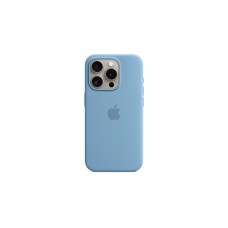 Apple Silikon Case mit MagSafe, Handyhülle(hellblau, iPhone 15 Pro)
