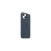 Apple Silikon Case mit MagSafe, Handyhülle(blaugrau, Sturmblau, iPhone 14)