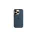 Apple Silikon Case mit MagSafe, Handyhülle(blaugrau, Sturmblau, iPhone 14 Pro)