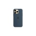 Apple Silikon Case mit MagSafe, Handyhülle(blaugrau, Sturmblau, iPhone 14 Pro Max)