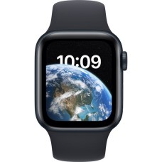 Apple Watch SE (2022), Smartwatch(nachtblau, 40mm, Sportarmband, Aluminium-Gehäuse, LTE)