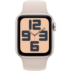 Apple Watch SE (2023), Smartwatch(Polarstern, 40 mm, Sportarmband, Aluminium, Cellular)