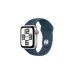 Apple Watch SE (2023), Smartwatch(silber/blau, 40 mm, Sportarmband, Aluminium, Cellular)