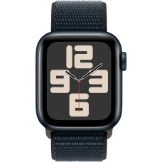 Apple Watch SE (2023), Smartwatch(dunkelblau/dunkelblau, 40 mm, Sport Loop, Aluminium, Cellular)