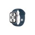 Apple Watch SE (2023), Smartwatch(silber/blau, 40 mm, Sportarmband, Aluminium)