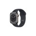 Apple Watch Series 8, Smartwatch(graphit, 41 mm, Sportarmband, Edelstahl-Gehäuse, LTE)