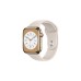 Apple Watch Series 8, Smartwatch(gold, 45 mm, Sportarmband, Edelstahl-Gehäuse, LTE, Outlet)