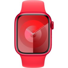 Apple Watch Series 9, Smartwatch(rot/rot, Aluminium, 41 mm, Sportarmband, Cellular)