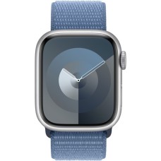 Apple Watch Series 9, Smartwatch(dunkelblau/dunkelblau, Aluminium, 41 mm, Sport Loop, Cellular)