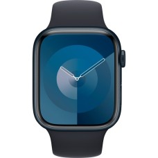 Apple Watch Series 9, Smartwatch(dunkelblau/dunkelblau, Aluminium, 45 mm, Sportarmband, Cellular)