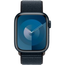 Apple Watch Series 9, Smartwatch(dunkelblau/dunkelblau, Aluminium, 41 mm, Sport Loop)