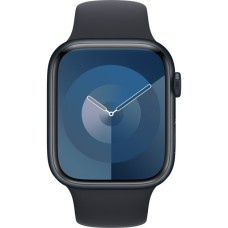 Apple Watch Series 9, Smartwatch(dunkelblau/dunkelblau, Aluminium, 45 mm, Sportarmband)