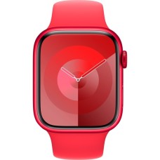 Apple Watch Series 9, Smartwatch(rot/rot, Aluminium, 45 mm, Sportarmband)