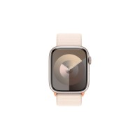 Apple Watch Series 9, Smartwatch(Polarstern, Aluminium, 45 mm, Sport Loop)