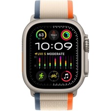 Apple Watch Ultra 2, Smartwatch(orange/beige, 49 mm, Trail Loop, Titangehäuse, Cellular)