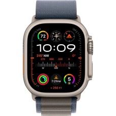 Apple Watch Ultra 2, Smartwatch(dunkelblau, 49 mm, Alpine Loop, Titangehäuse, Cellular)