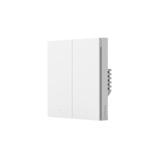 Aqara Smart Wall Switch H1 - zwei Wippen mit Neutralleiter, Taster(weiß)