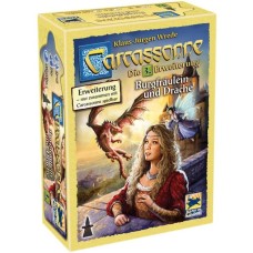 Asmodee Carcassonne - Burgfräulein und Drache, Brettspiel(3. Erweiterung)